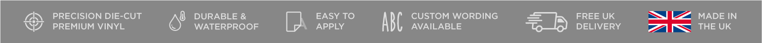 A grey box with icons and information in it.