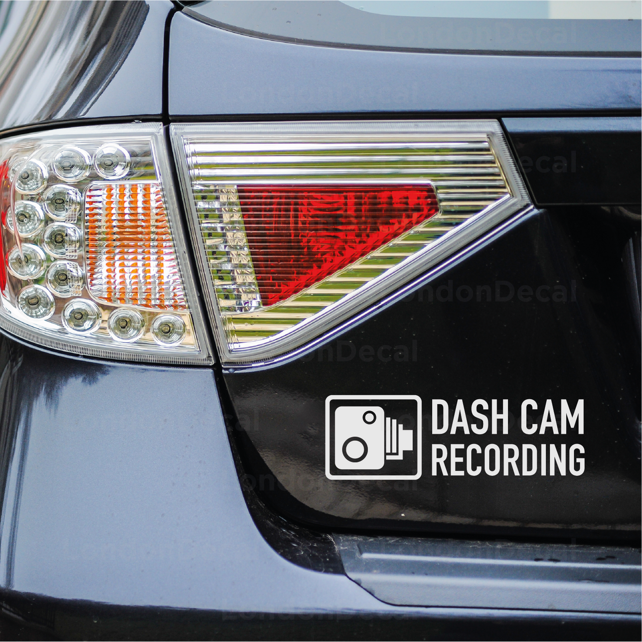 Dash Cam Recording Car Decal