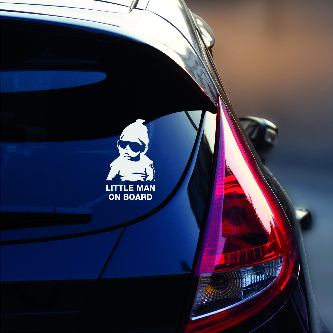 Little Man On Board Car Decal