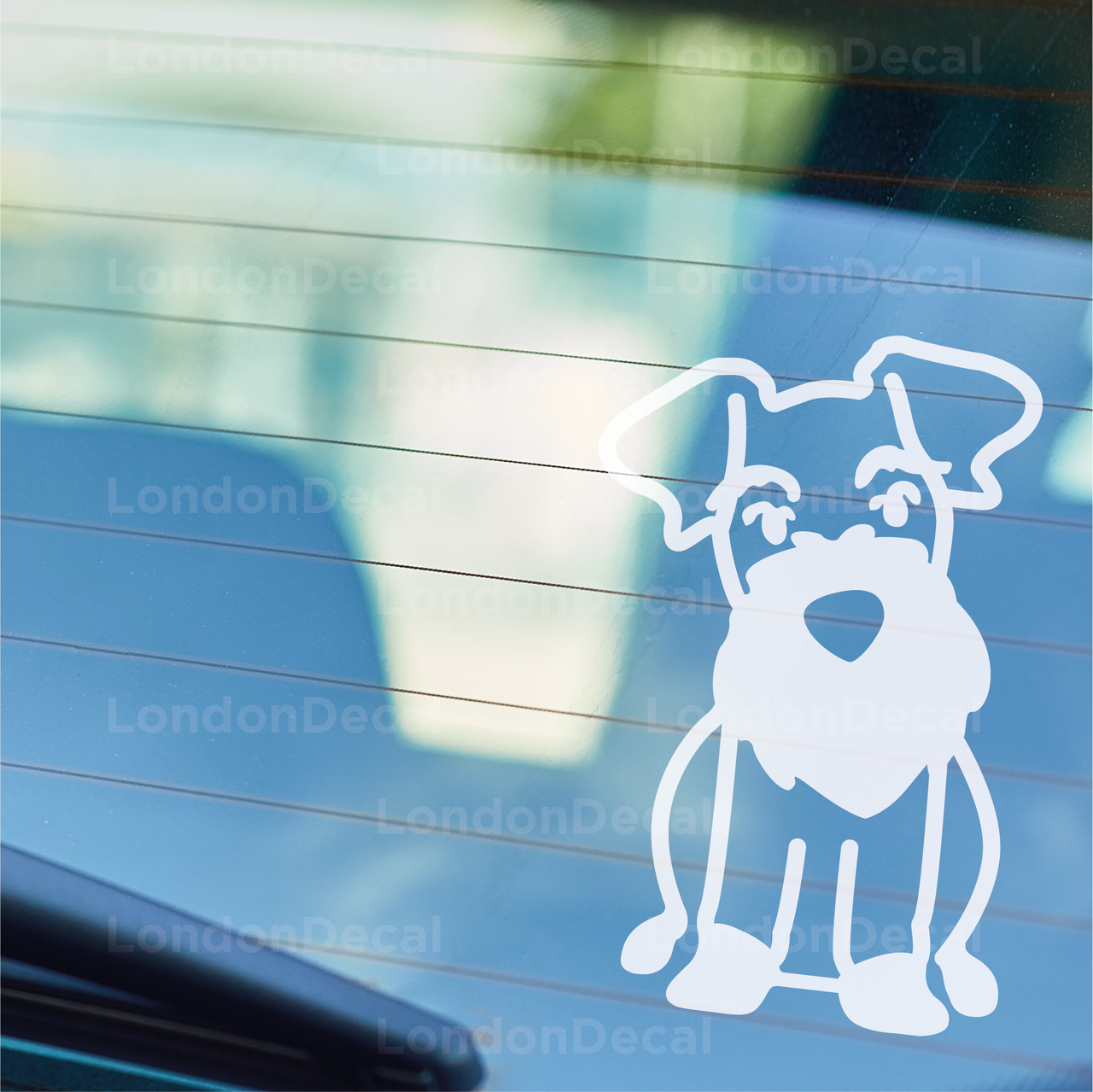 Schnauzer Dog Car Decal