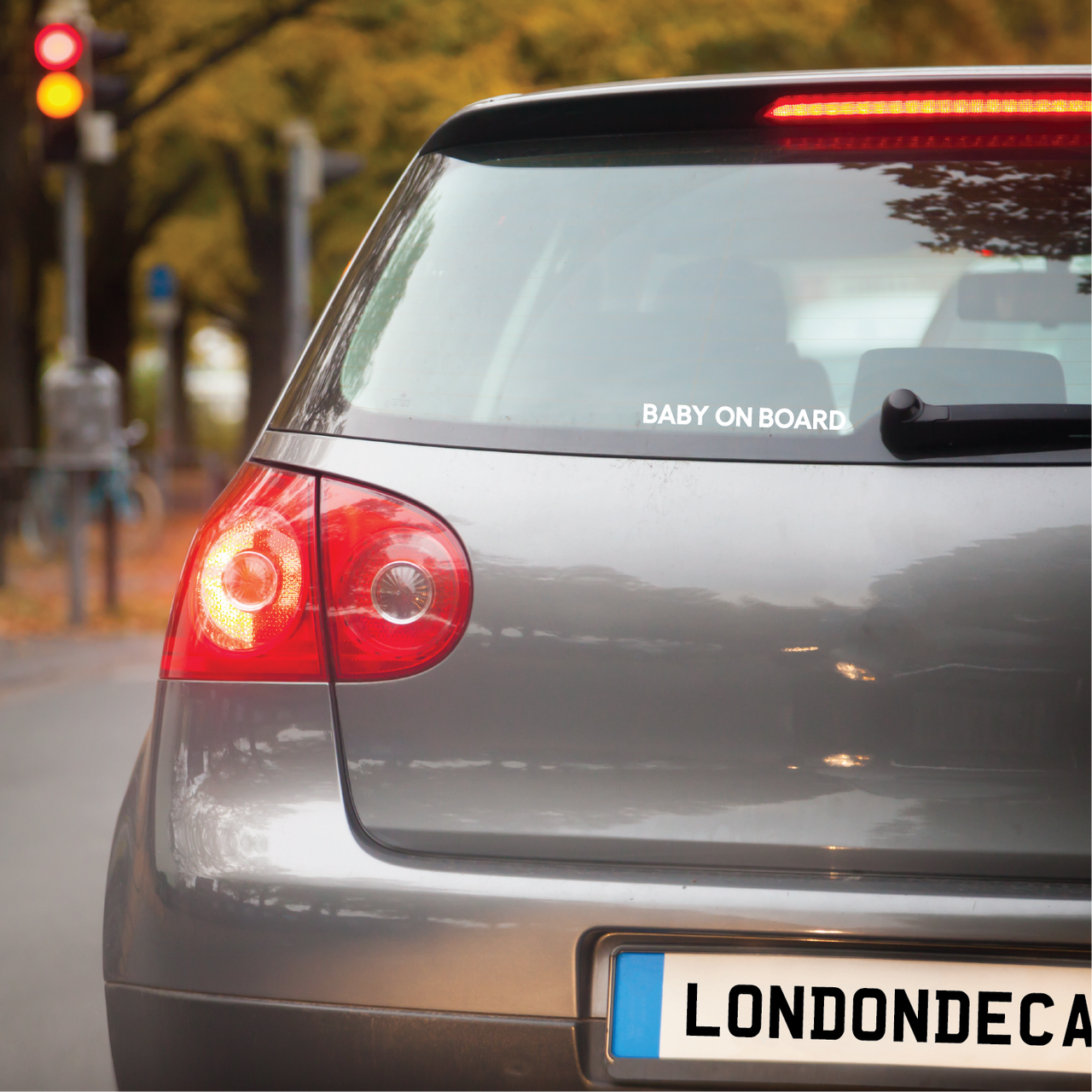 Baby on Board Car Decal - Text Only