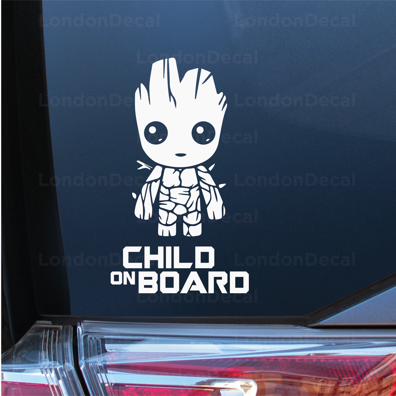 Child On Board Car Decal - Baby Groot - Type 2