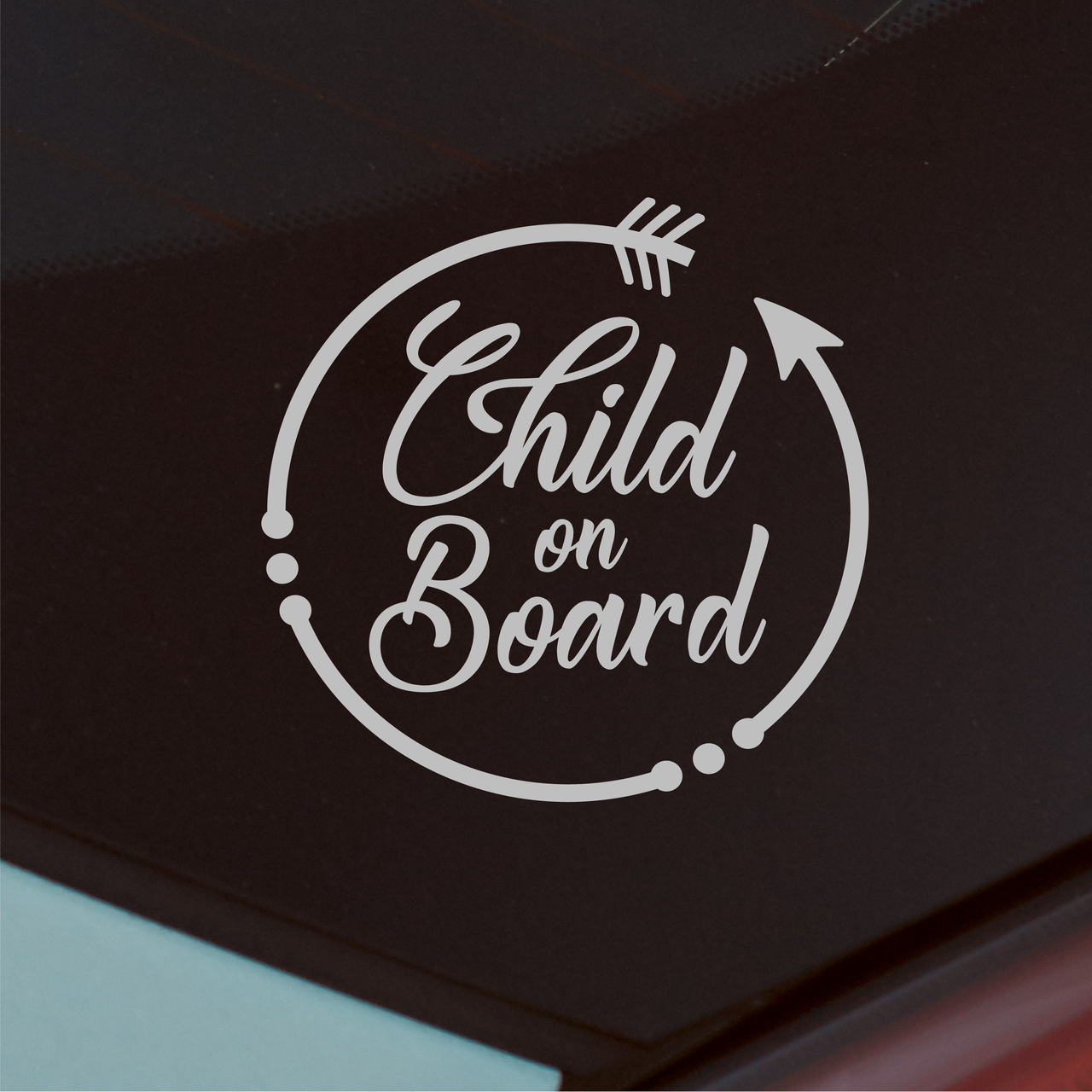 Child On Board Car Decal - Circle
