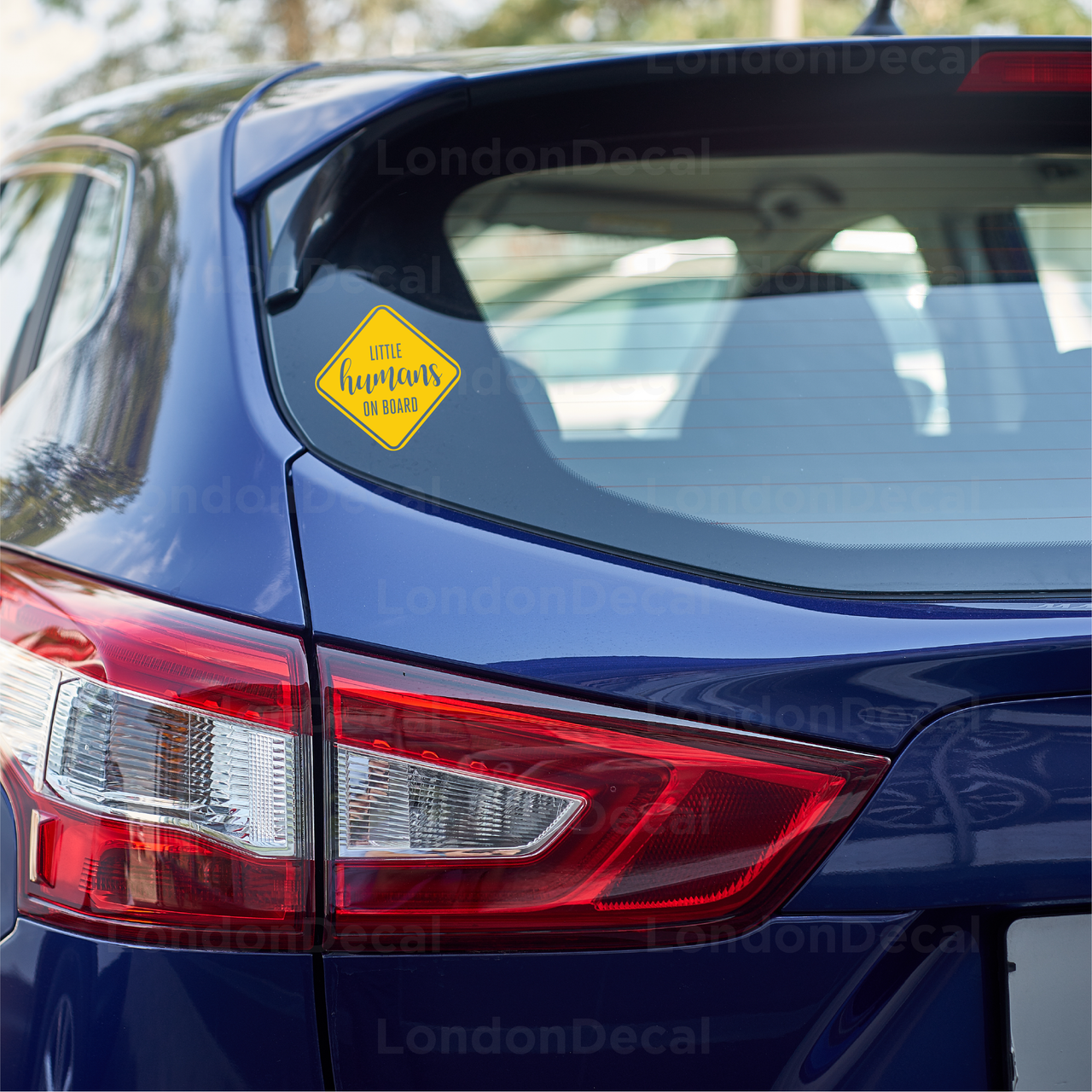 Little Humans on Board Car Decal