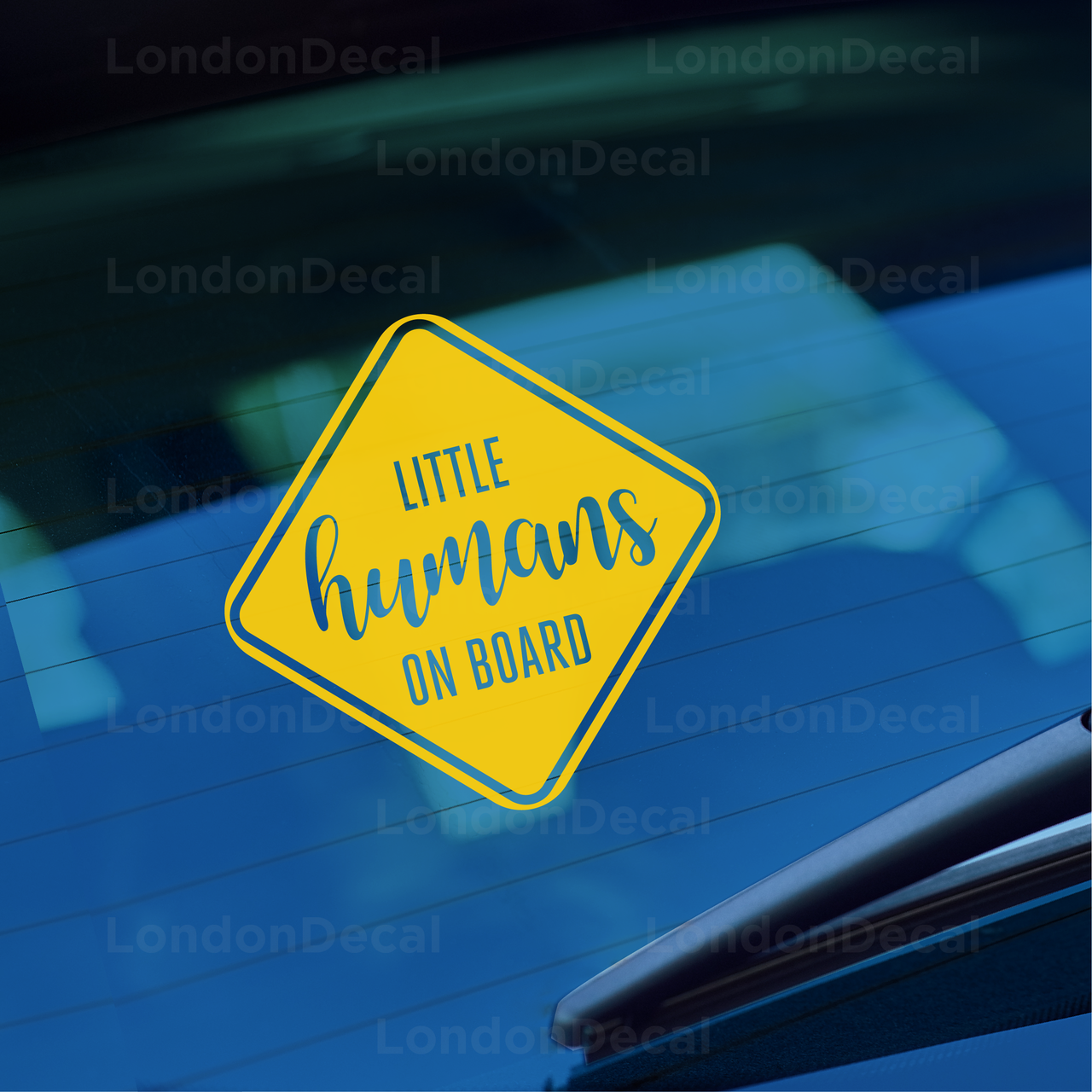 Little Humans on Board Car Decal