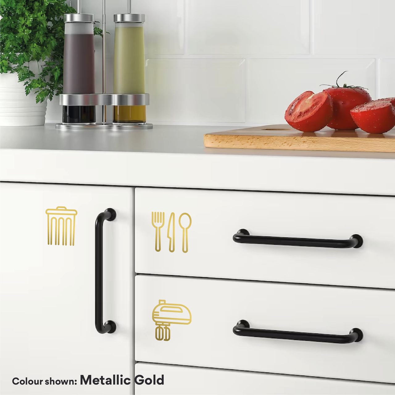 Kitchen Utensil Cupboard Decals