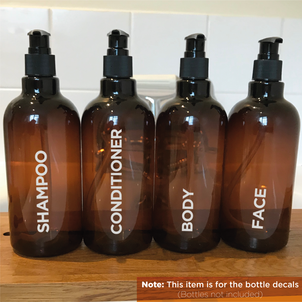 SHAMPOO, CONDITIONER, FACE AND BODY - Mrs Hinch Inspired Bottle Decals