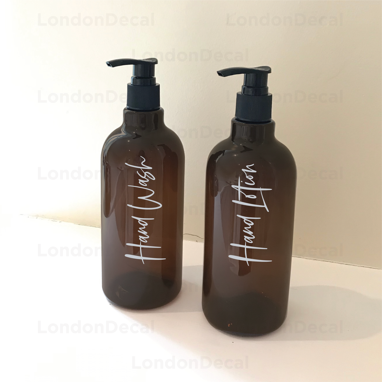 HAND WASH and HAND LOTION - Mrs Hinch inspired bottle decal stickers (Type 2)