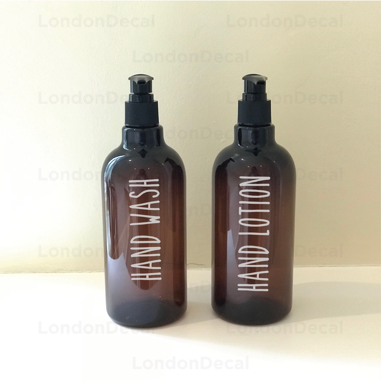 HAND WASH and HAND LOTION - Mrs Hinch inspired bottle decal stickers (Type 5)