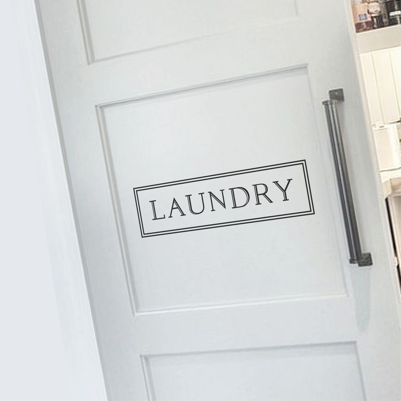 Laundry Door Decal