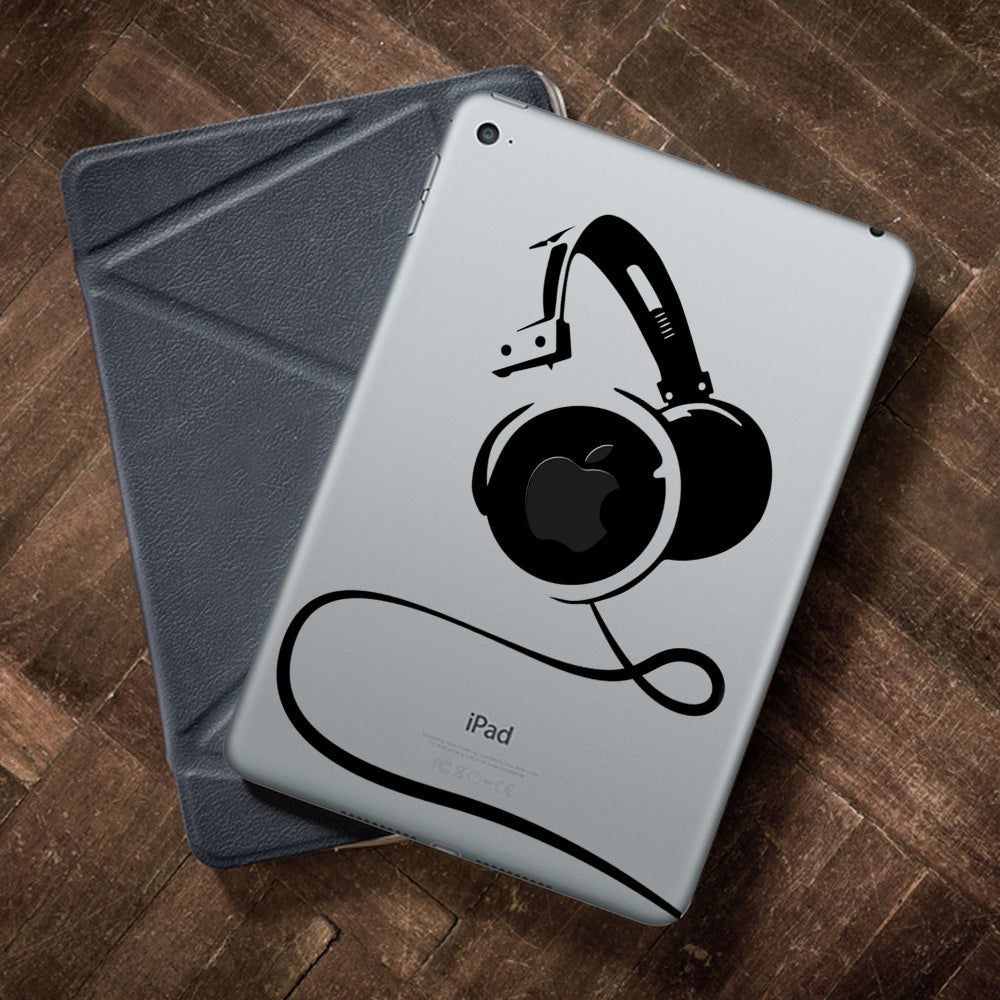 Big Headphones iPad Decal