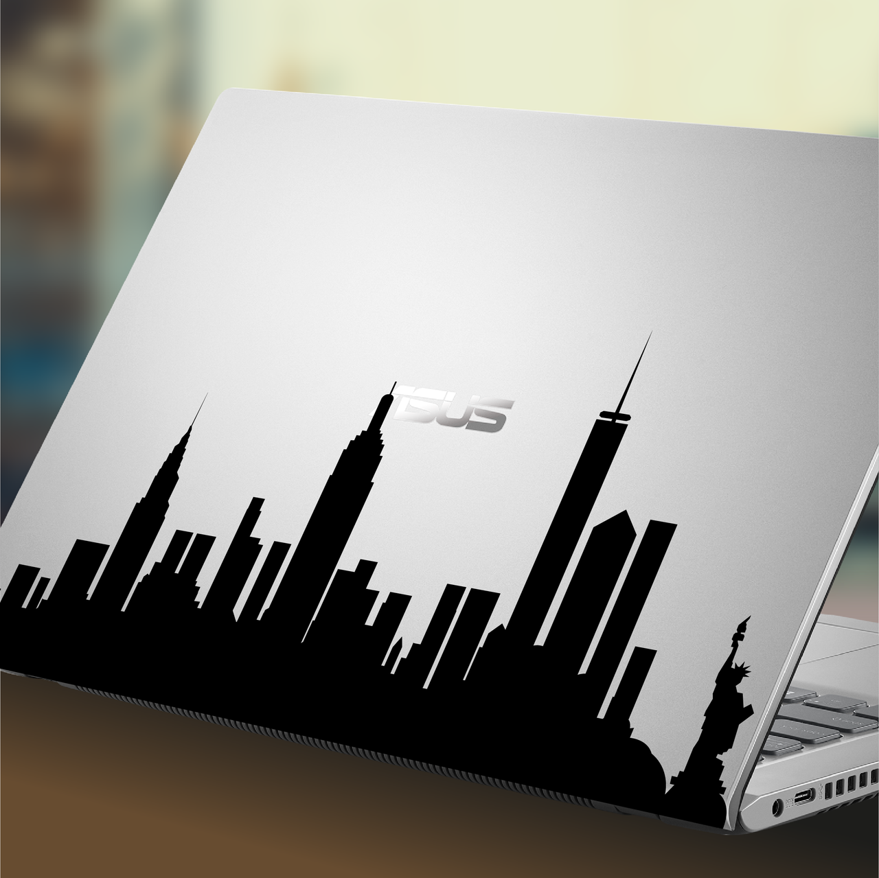 New York City Skyline Laptop Decal