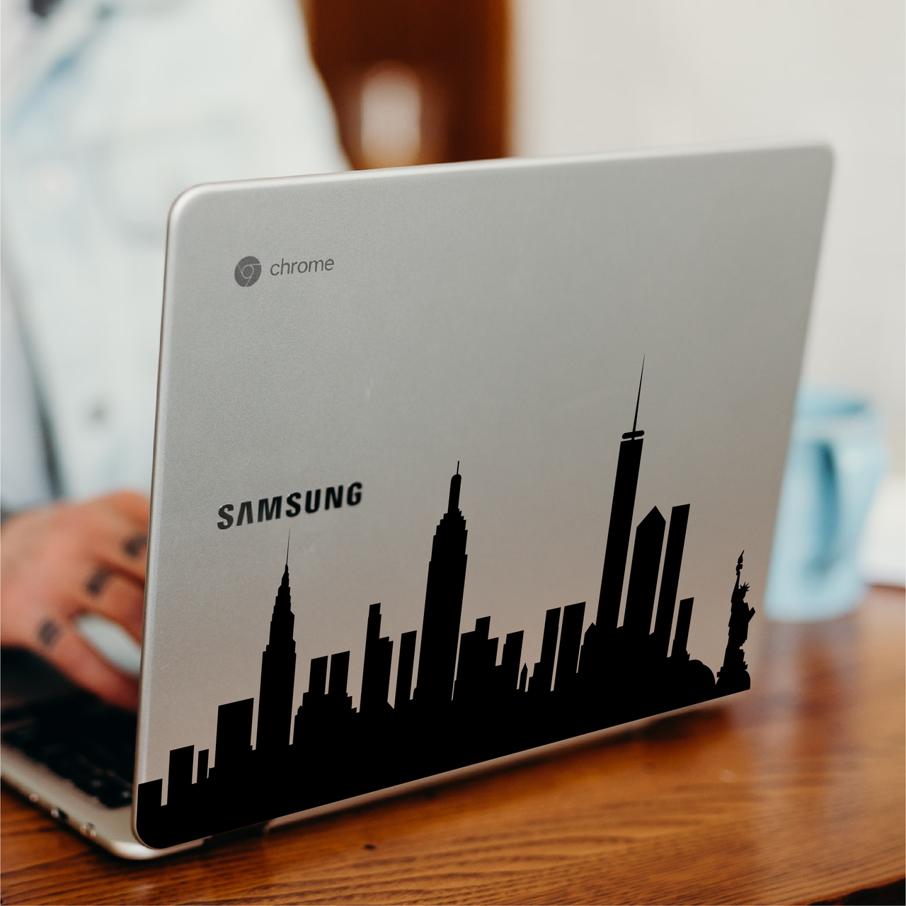 New York City Skyline Laptop Decal