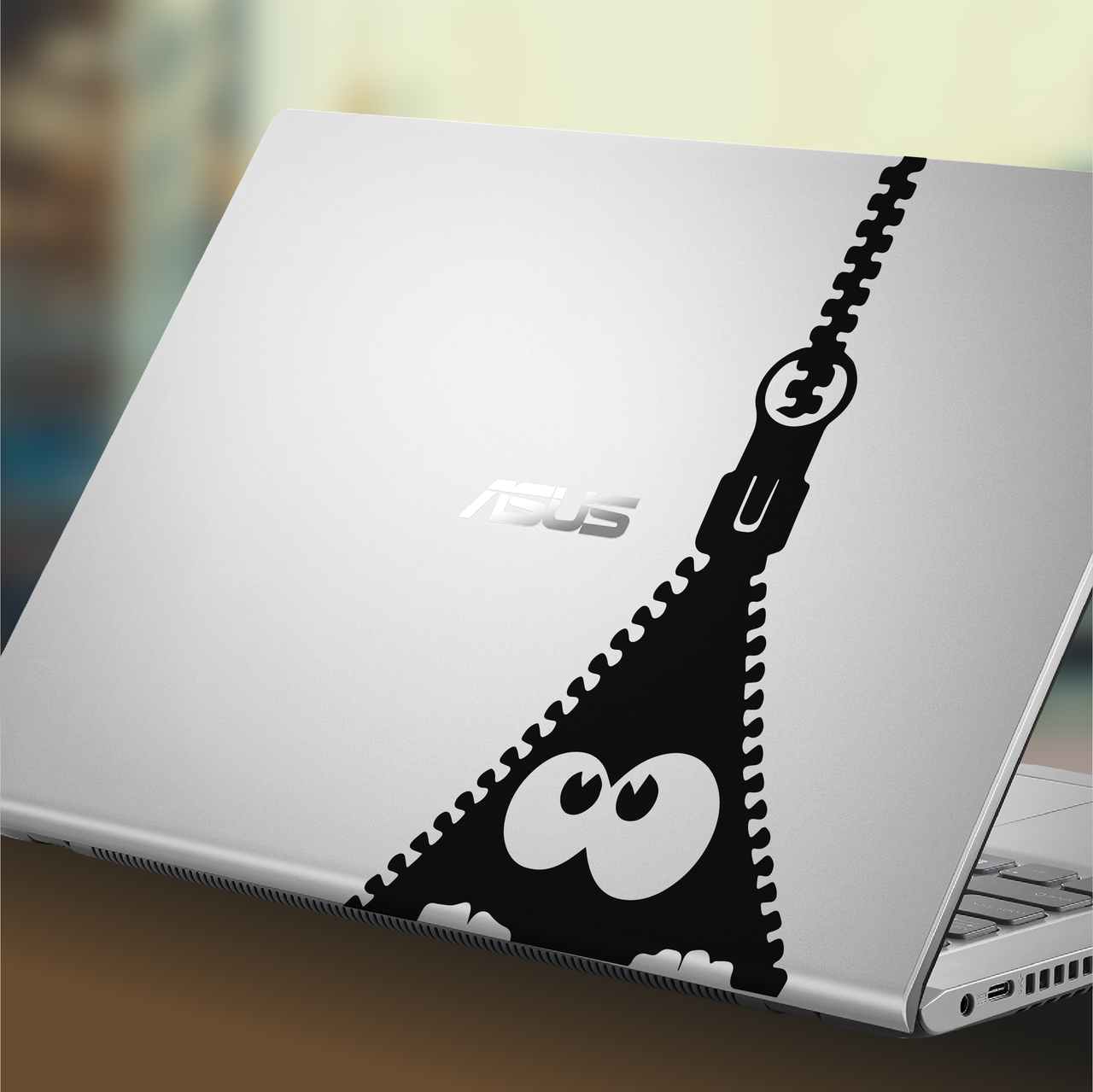 Zipper Laptop Decal