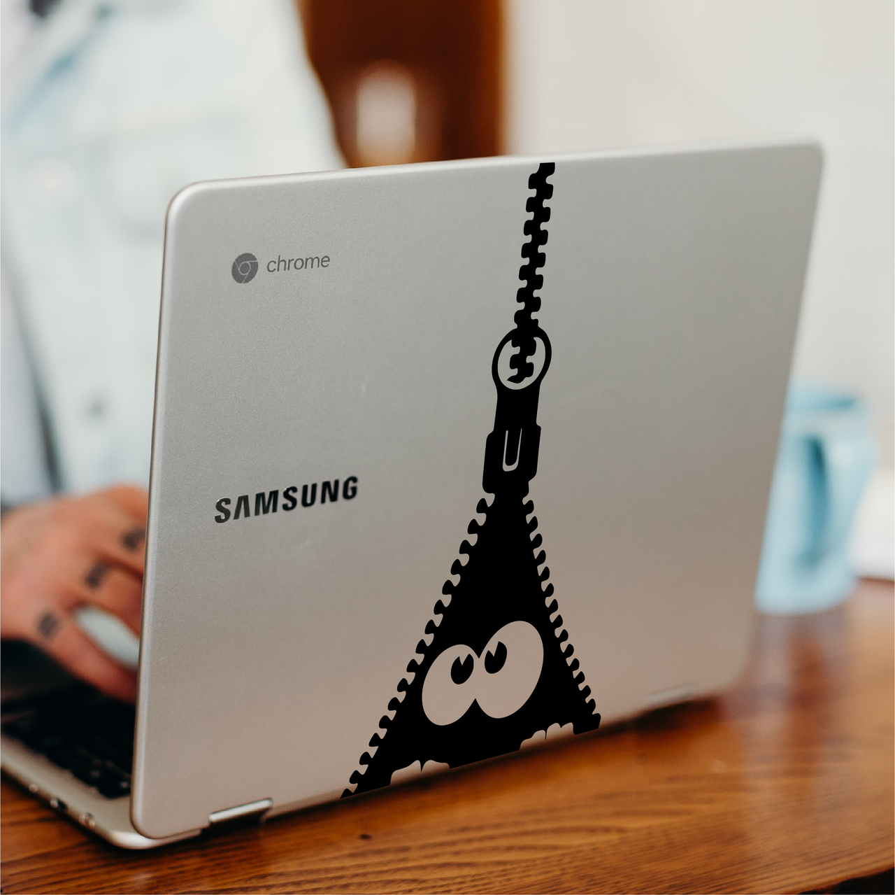 Zipper Laptop Decal