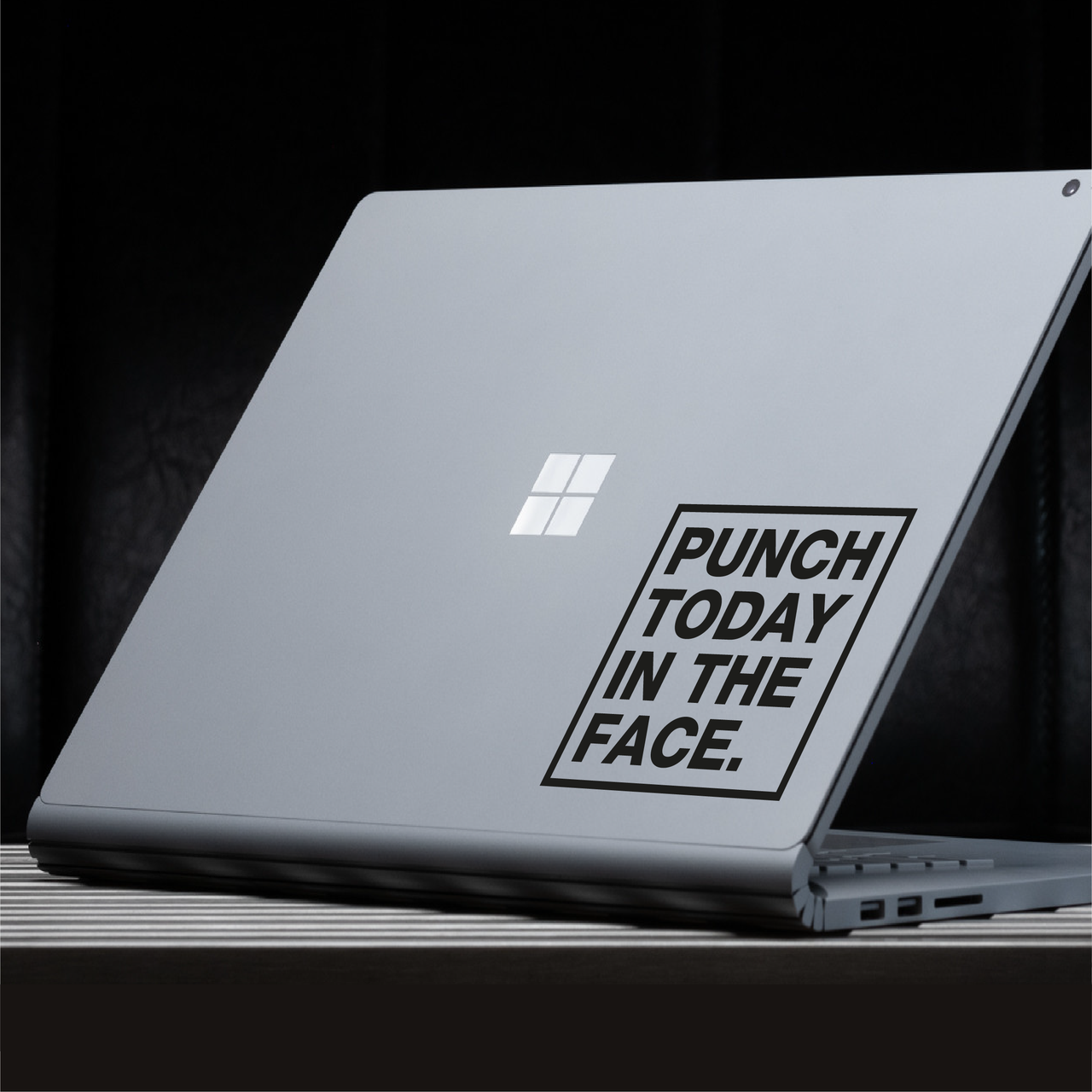 Punch Today Quote Laptop Decal