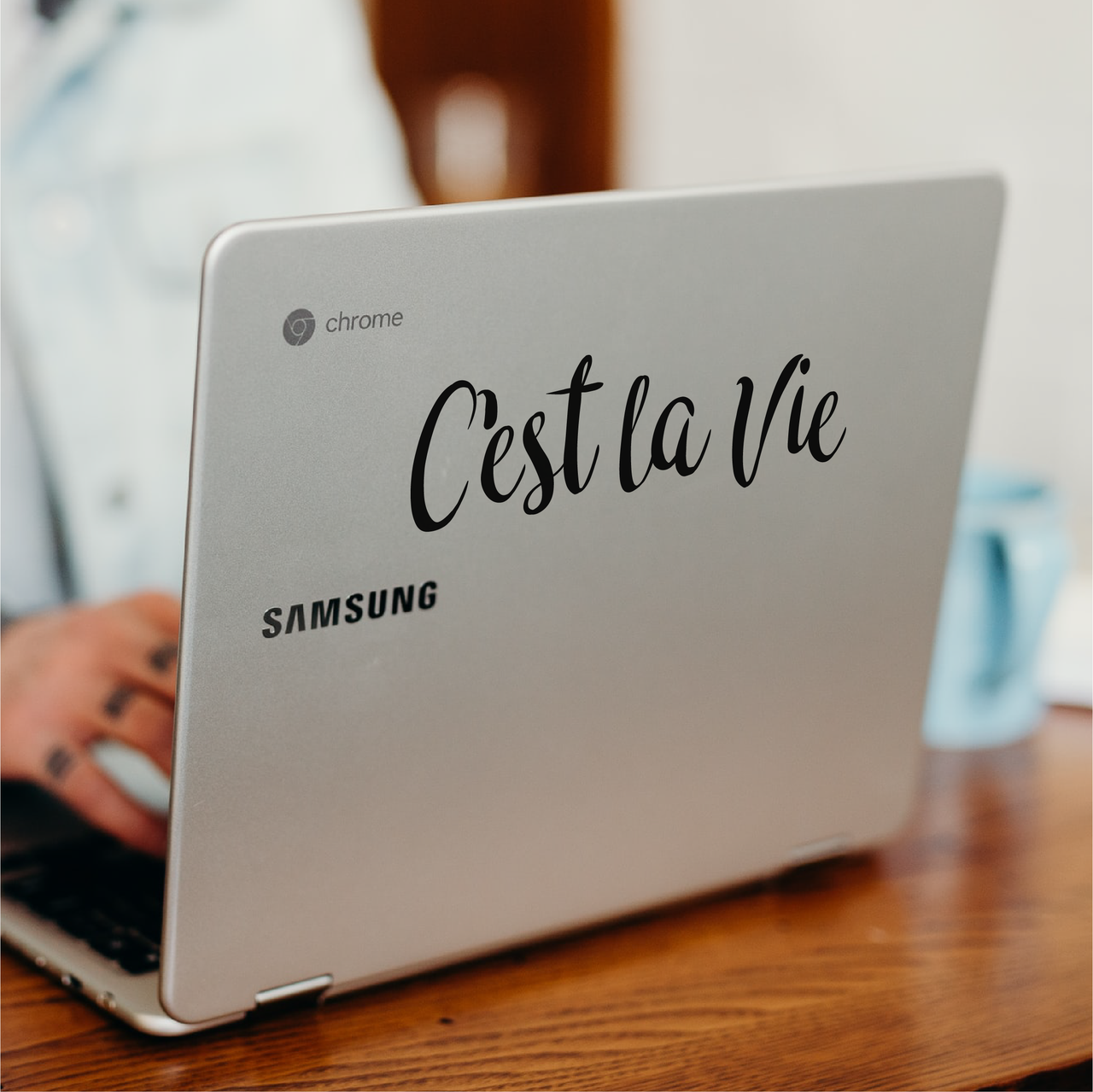 C'est La Vie Laptop Decal