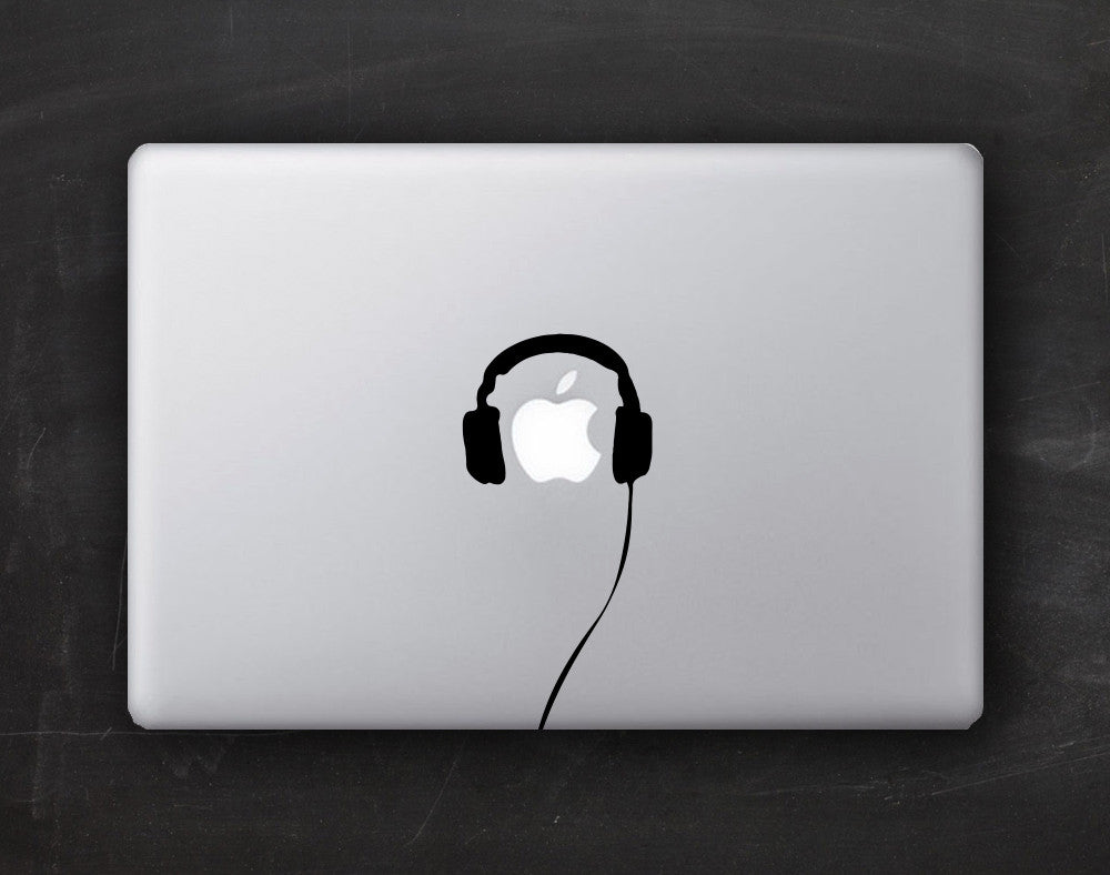 Headphones Macbook Decal