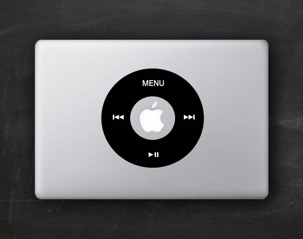 iPod Controls Macbook Decal