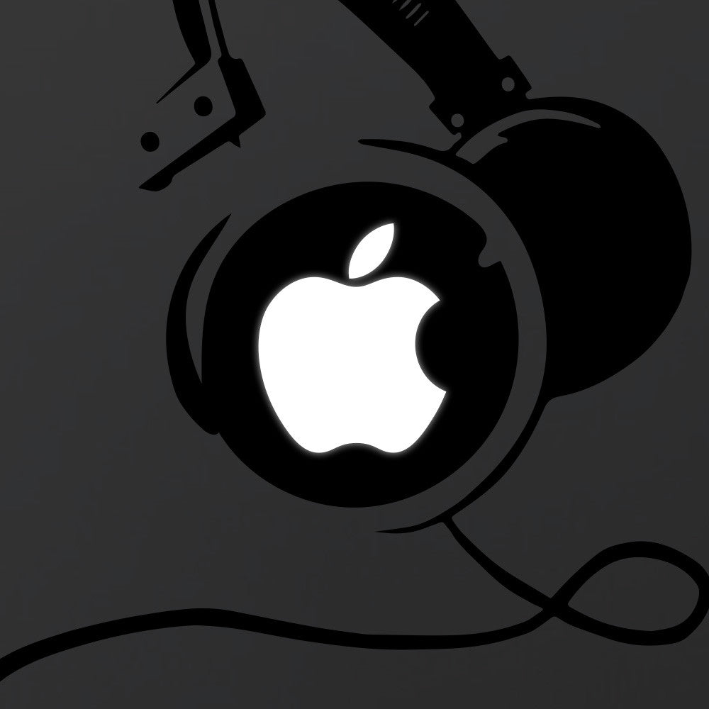 Big Headphones Macbook Decal