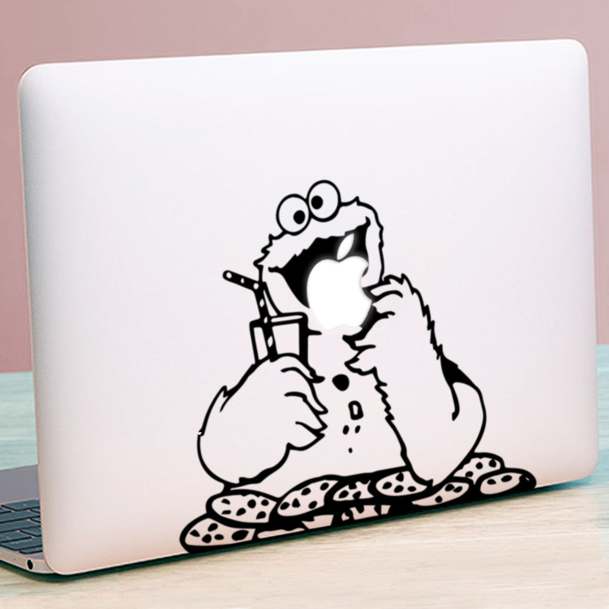 Cookie Monster Macbook Decal