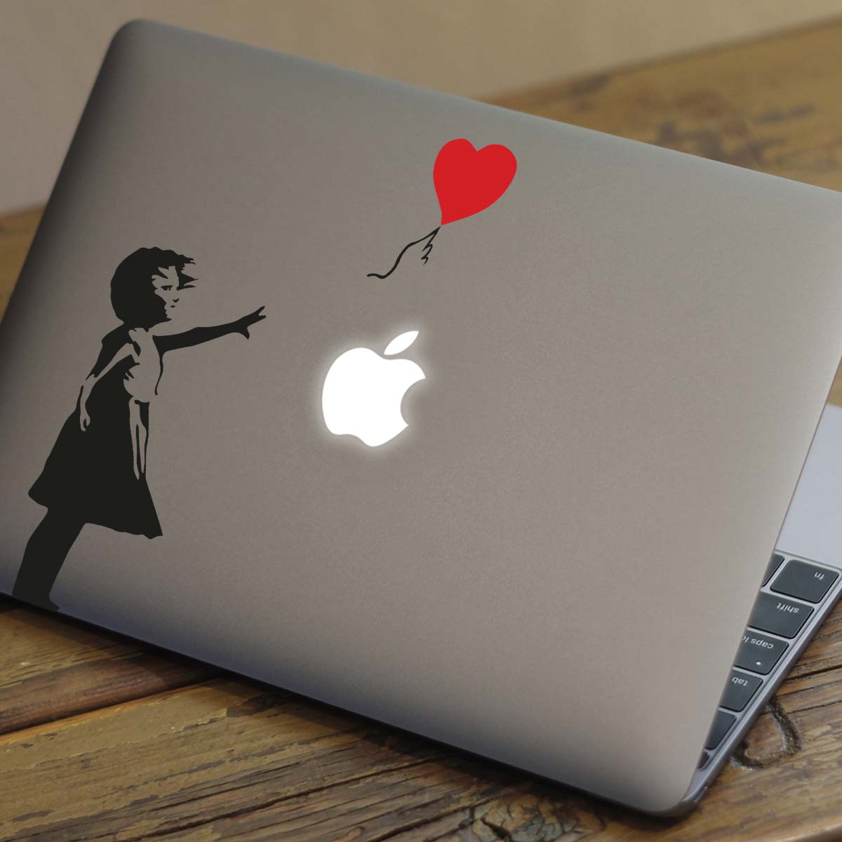 Banksy Balloon Girl Macbook Decal