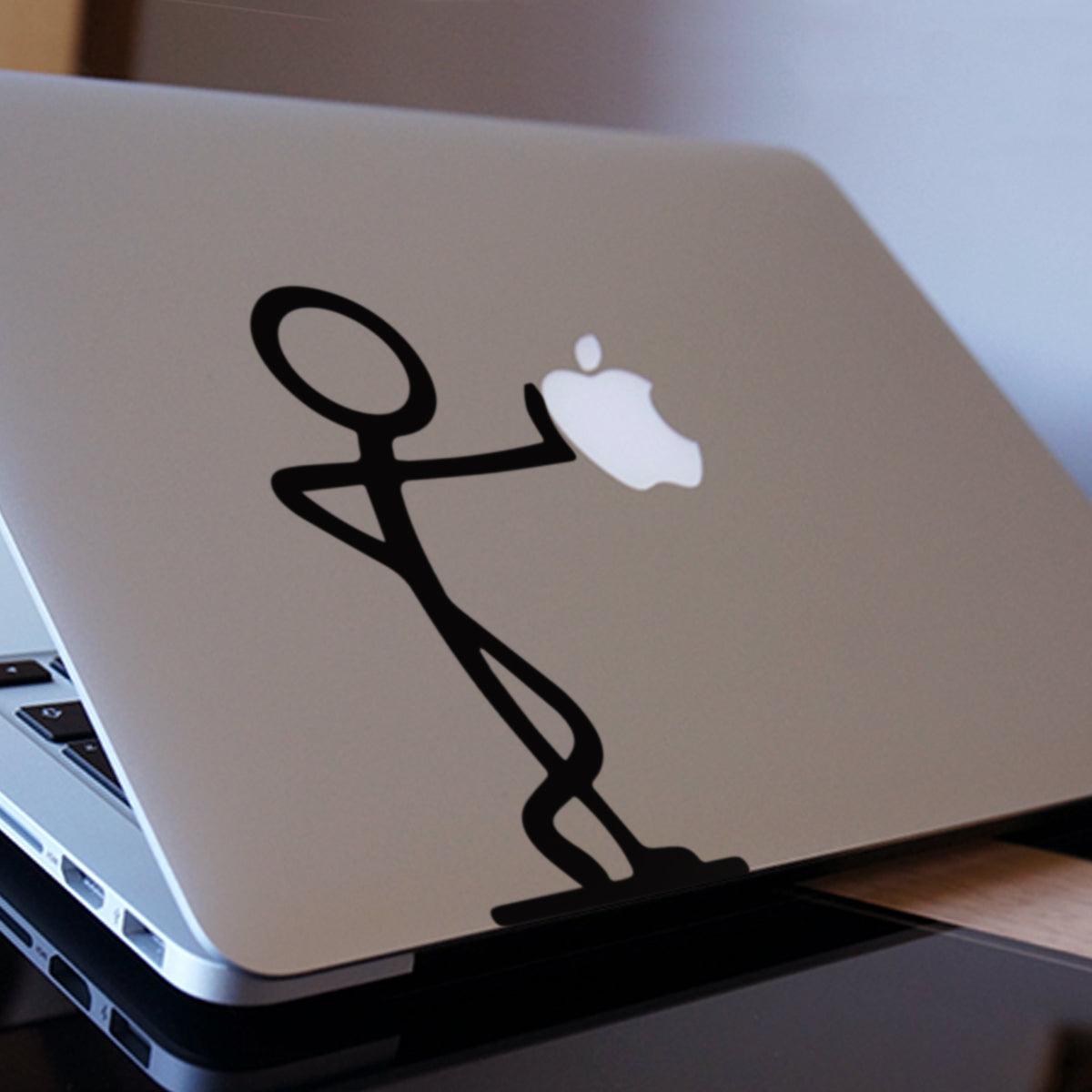 Large Stick Man Macbook Decal
