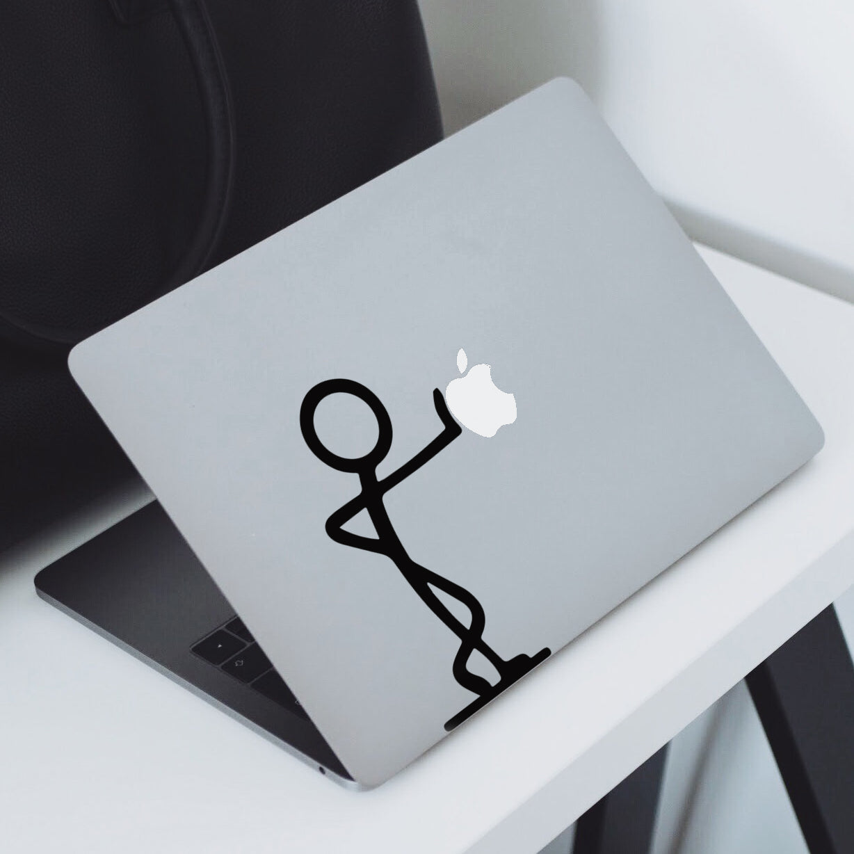 Large Stick Man Macbook Decal