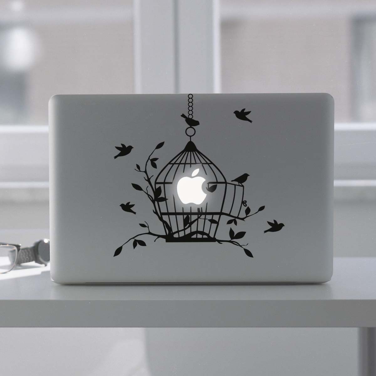 Bird Cage Macbook Decal