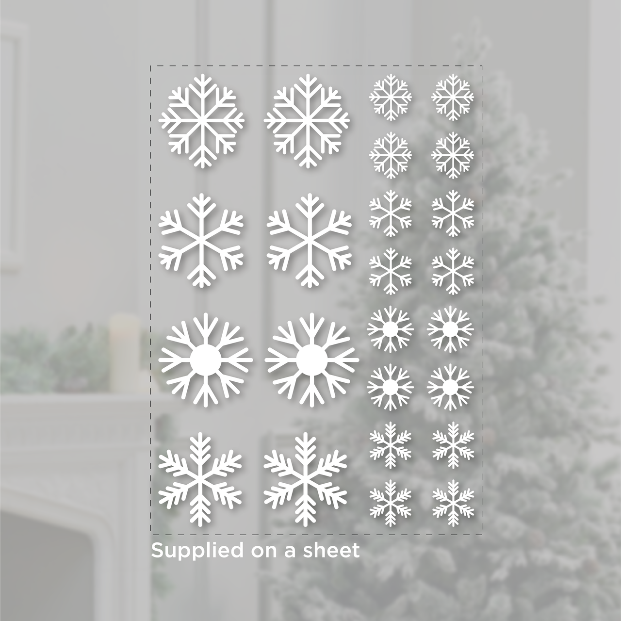 Christmas Snowflakes - Festive Window Sticker Pack