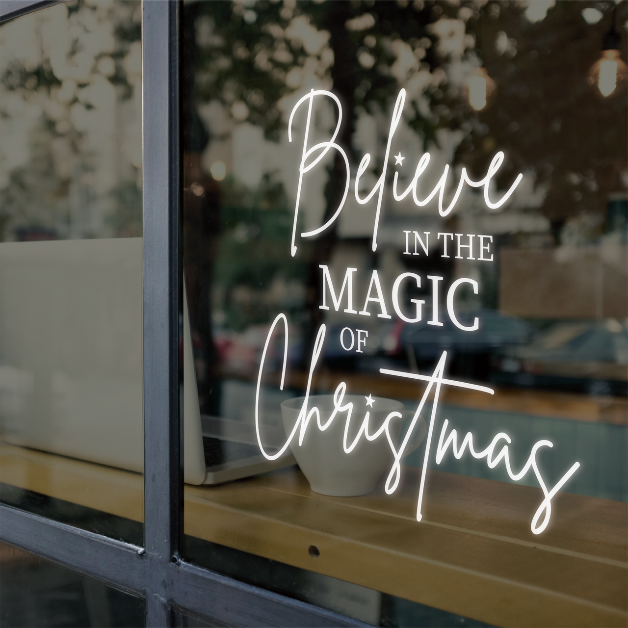 Believe in the Magic of Christmas - Festive Wall Decal
