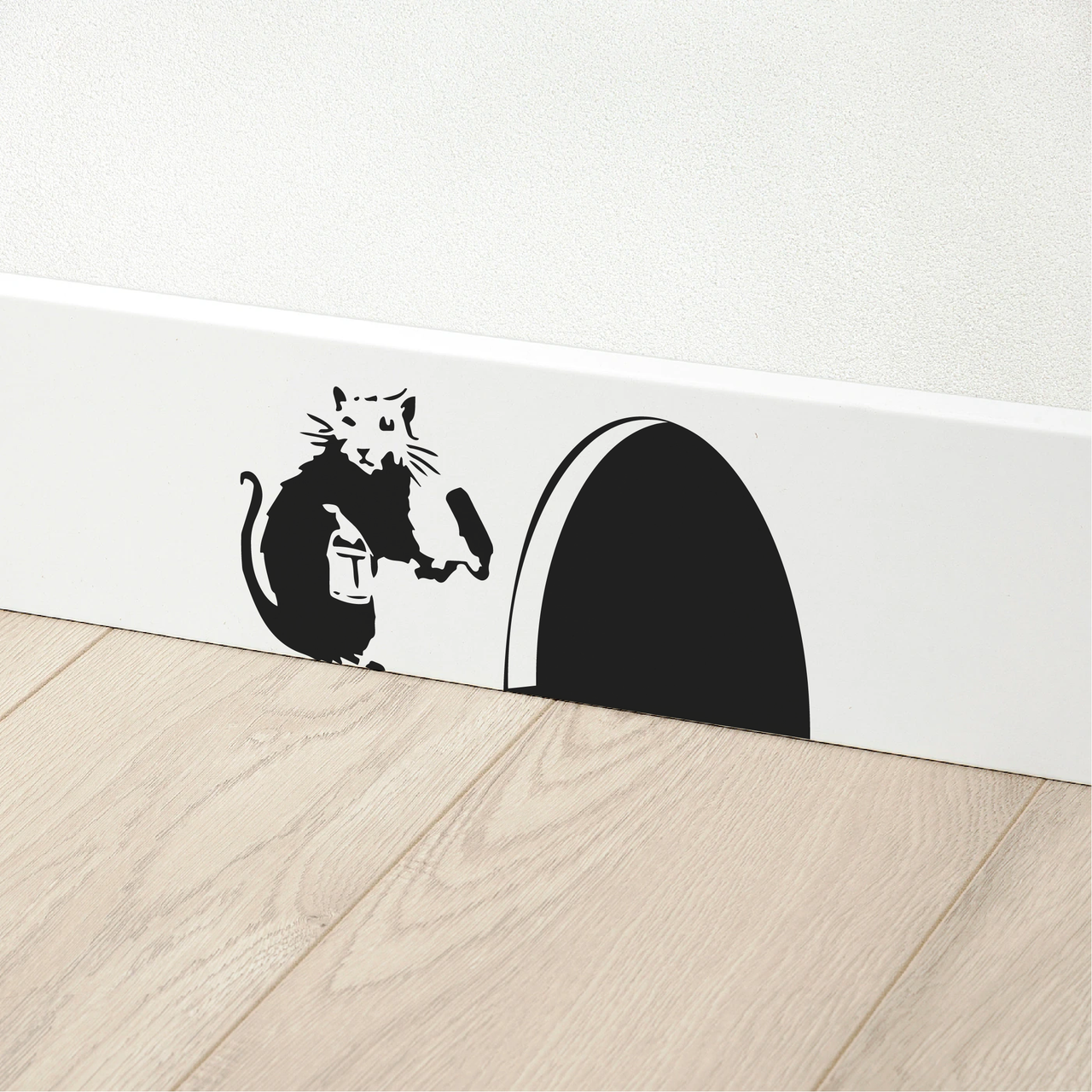 Banksy Rat Skirting Board Decal