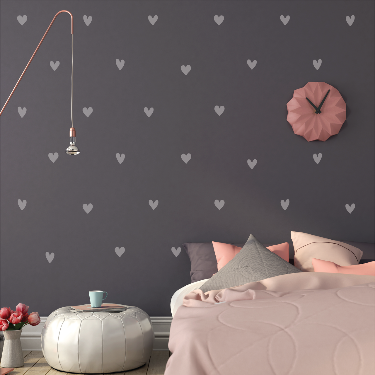 Boho Hearts - Pack of 42 Wall Decals