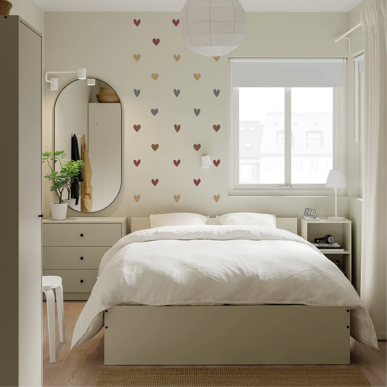 Boho Hearts - Pack of 42 Wall Decals