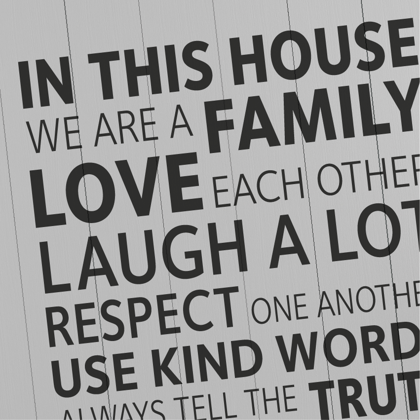 House Rules Wall Decal