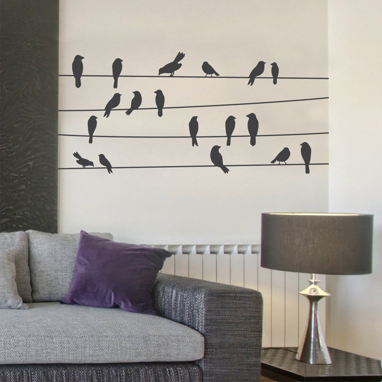 Birds on Wire Wall Decal