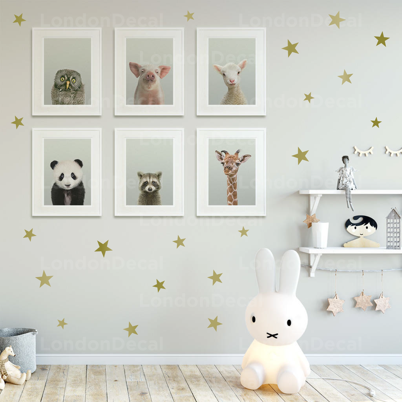 Gold Stars Wall Decal