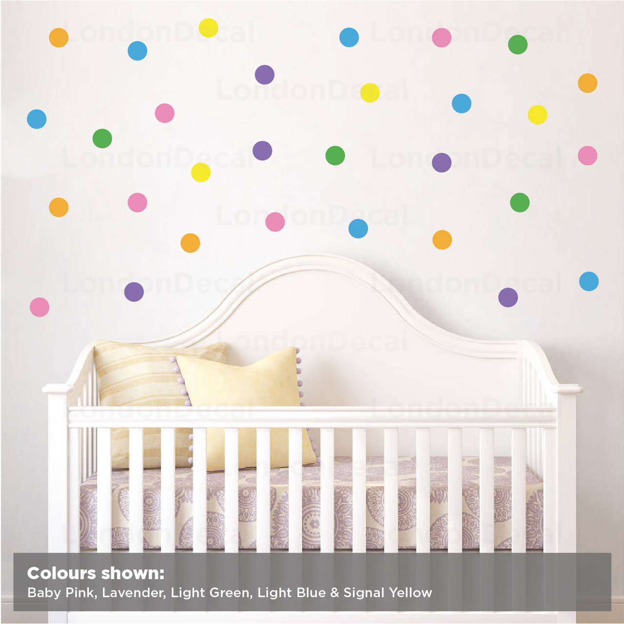 Polka Dots Multiple Colours Wall Decal