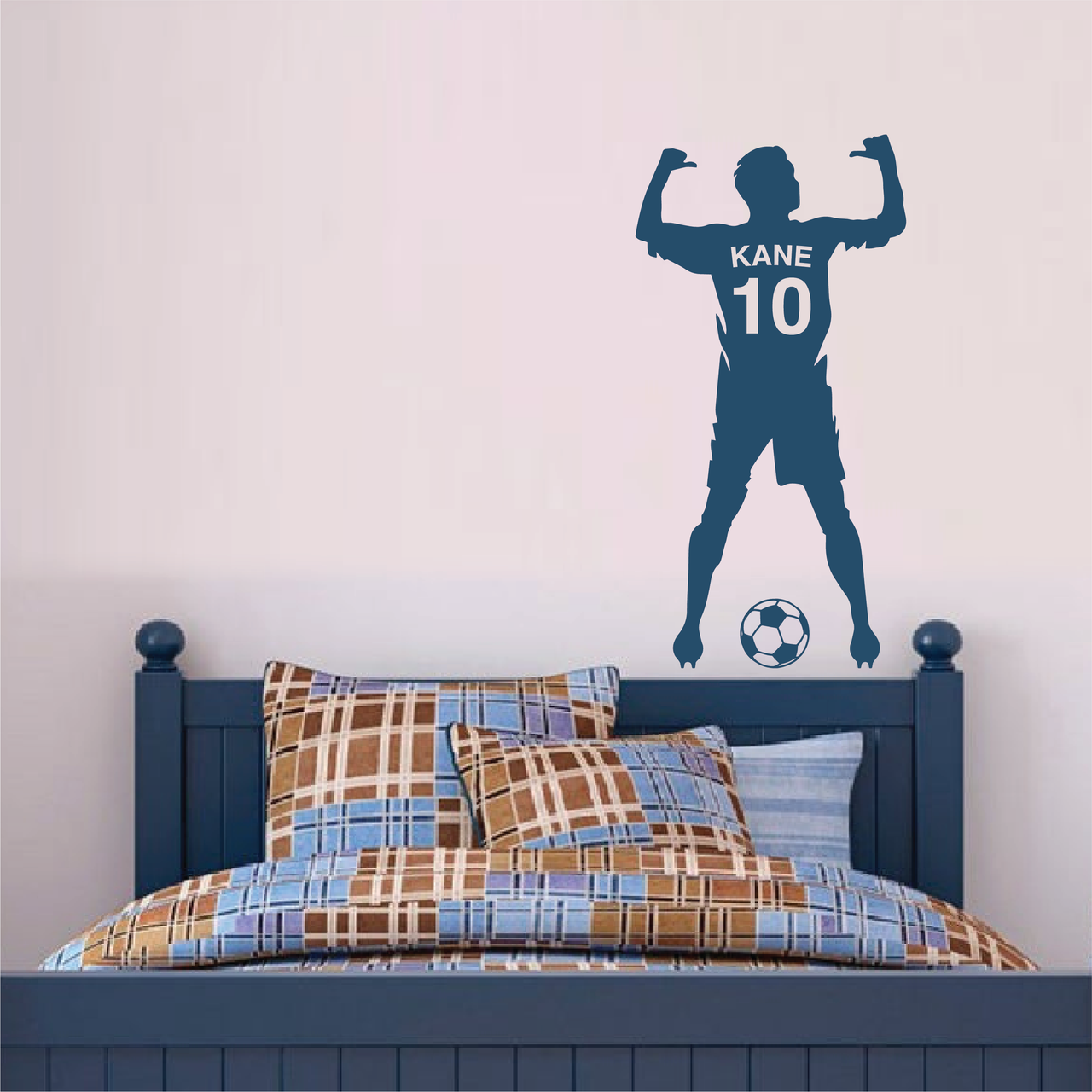 Footballer - Personalised Name Wall Decal