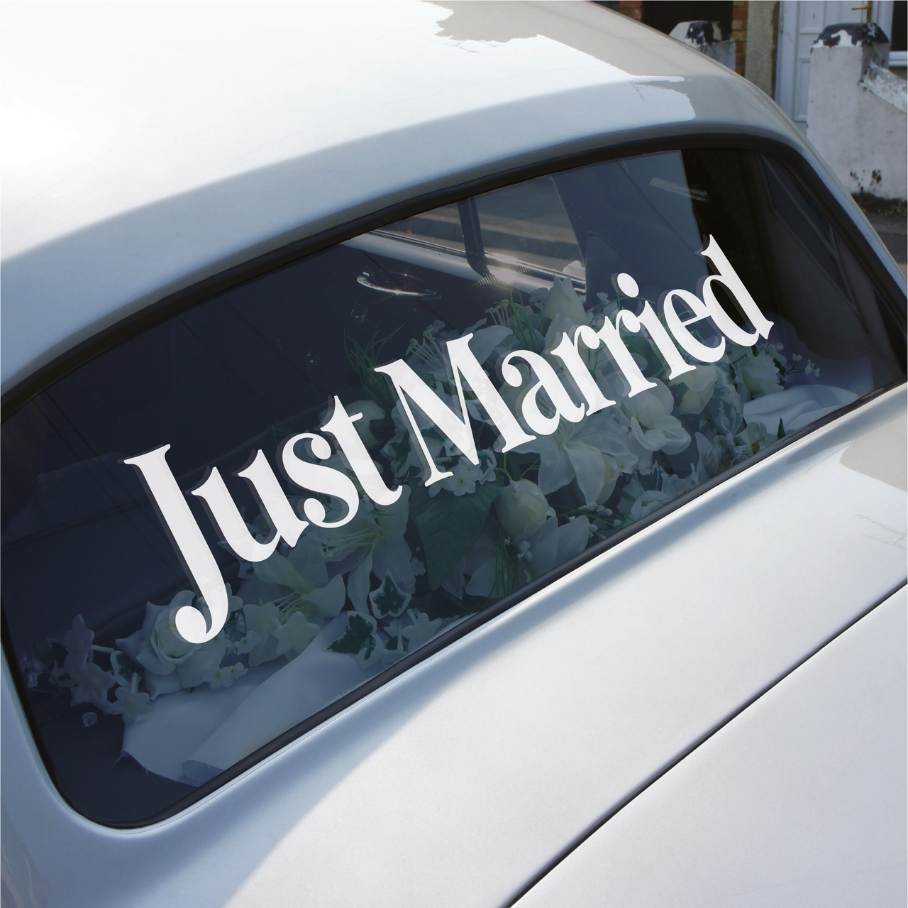 Just Married Wedding Car Decal Type 4