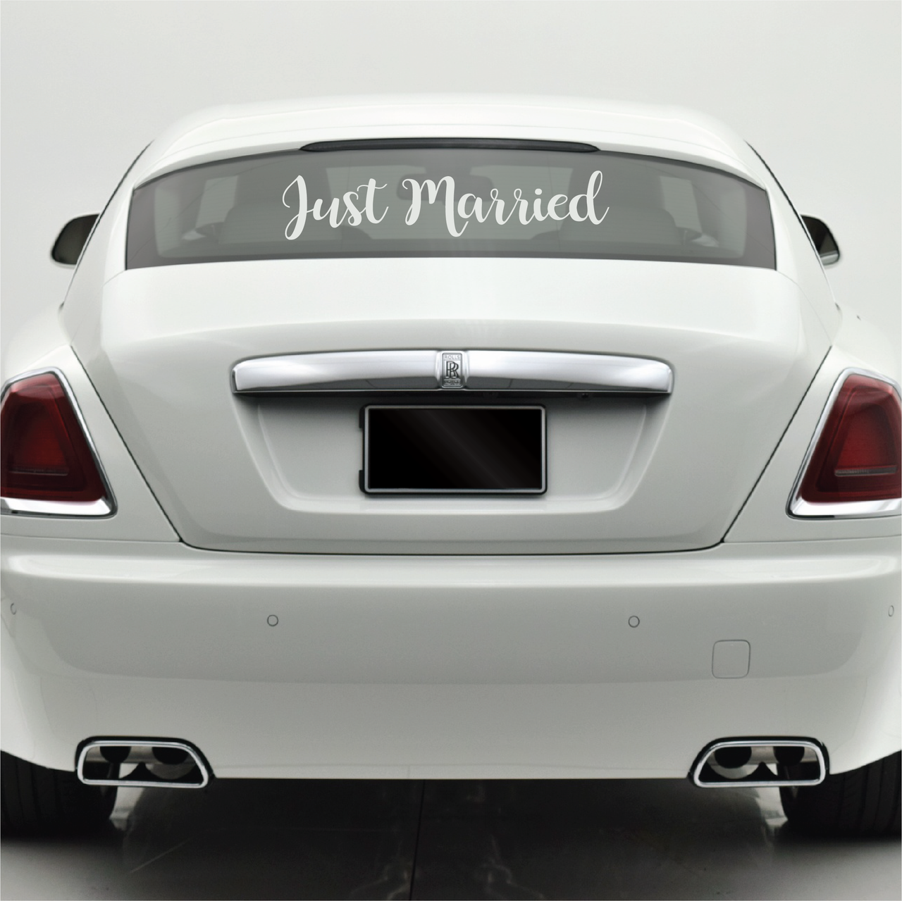 Just Married Wedding Car Decal Type 2