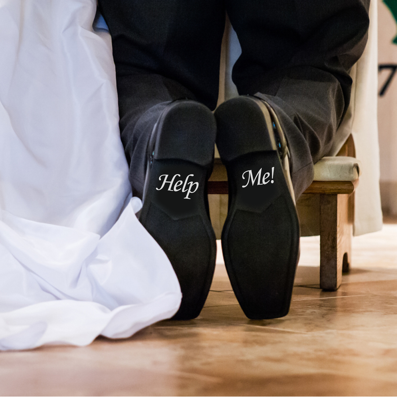 Help Me! Wedding Shoe Decals