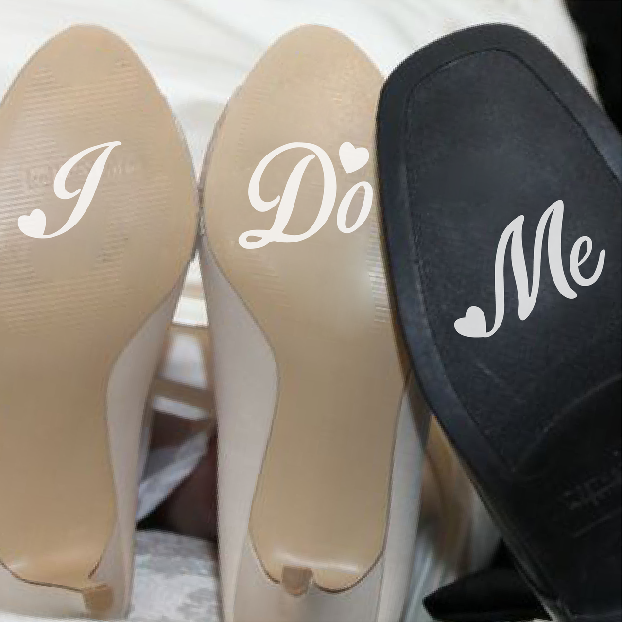 I Do Me Too - Wedding Shoe Decals (Type 2)