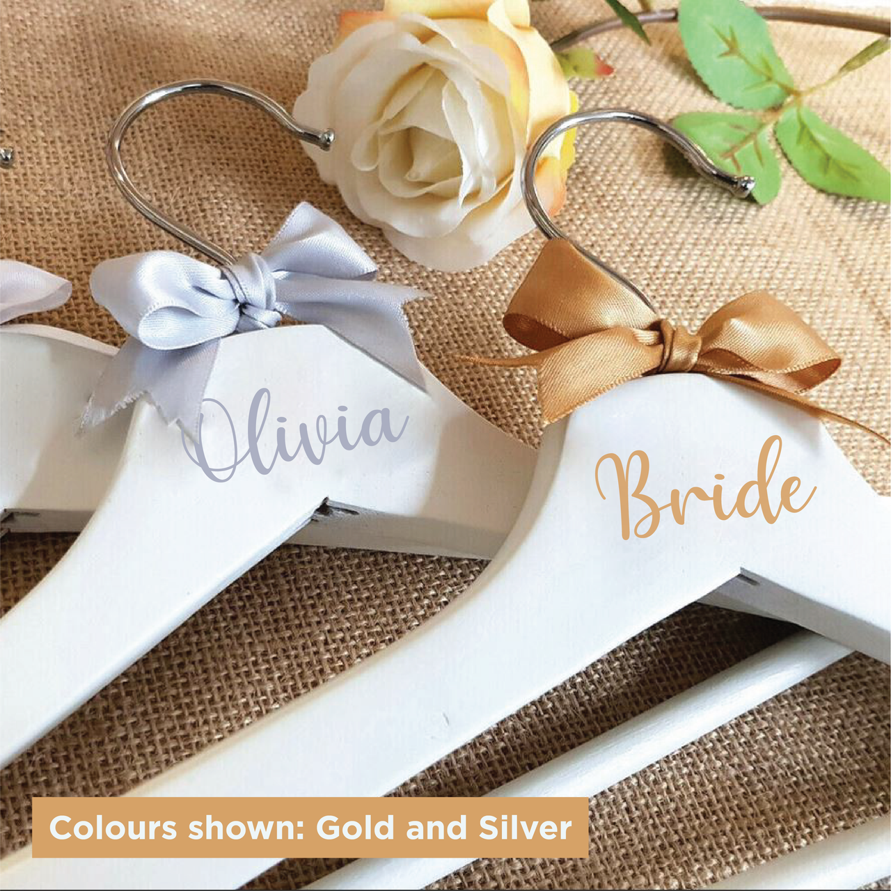 Personalised Wedding Hanger Name Decal