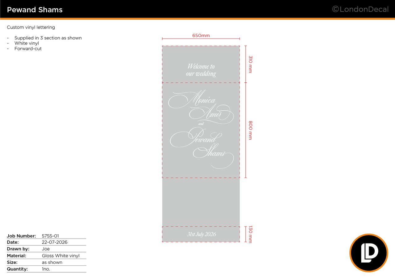 Custom Order (Ref: 5755)