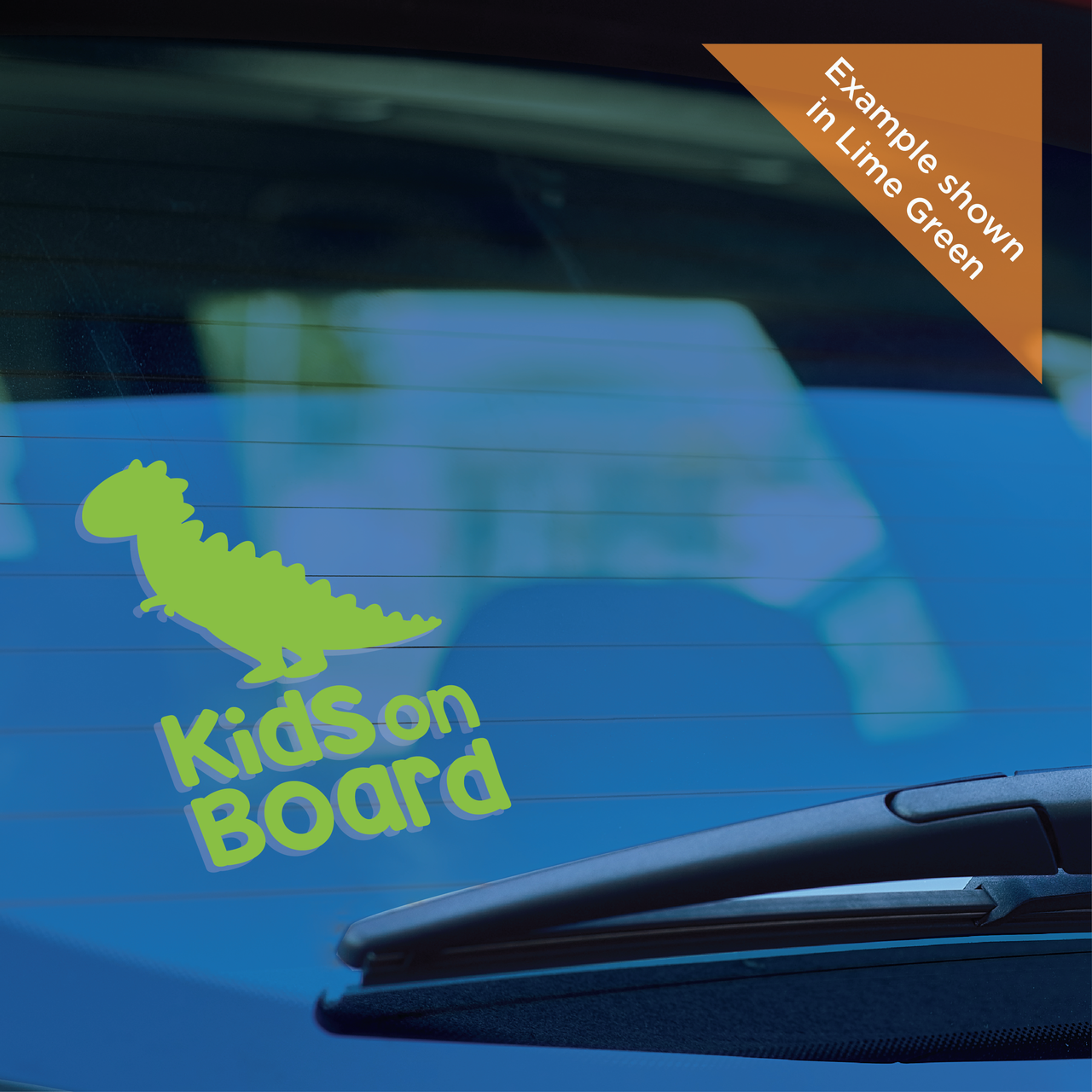 Kids On Board - Dinosaur Car Decal