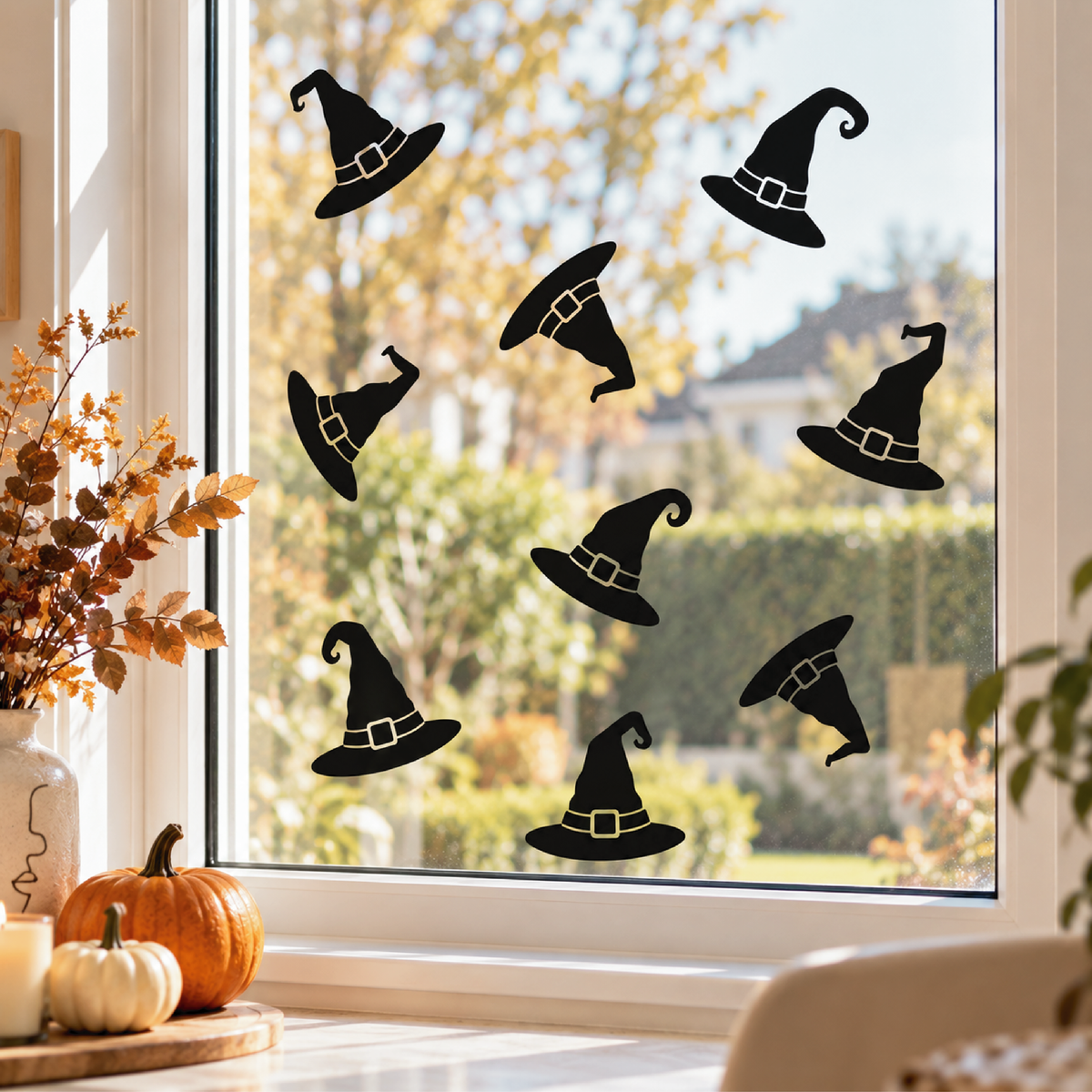 Witches Hat Window Decals • Pack of 6