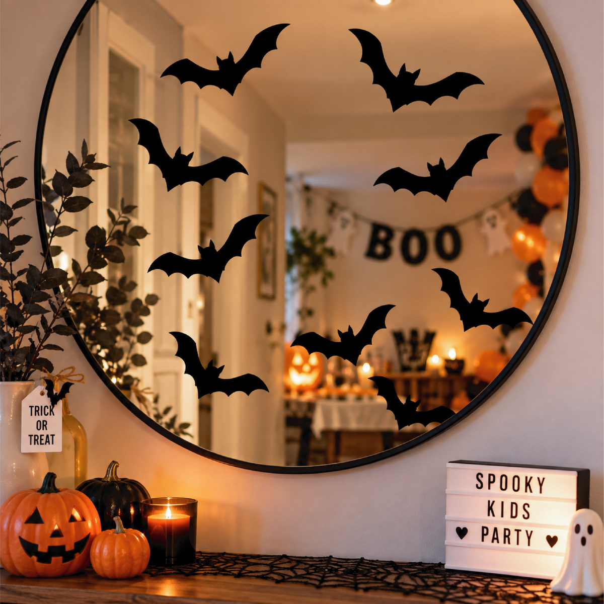 Black Bats Decals • Pack of 6