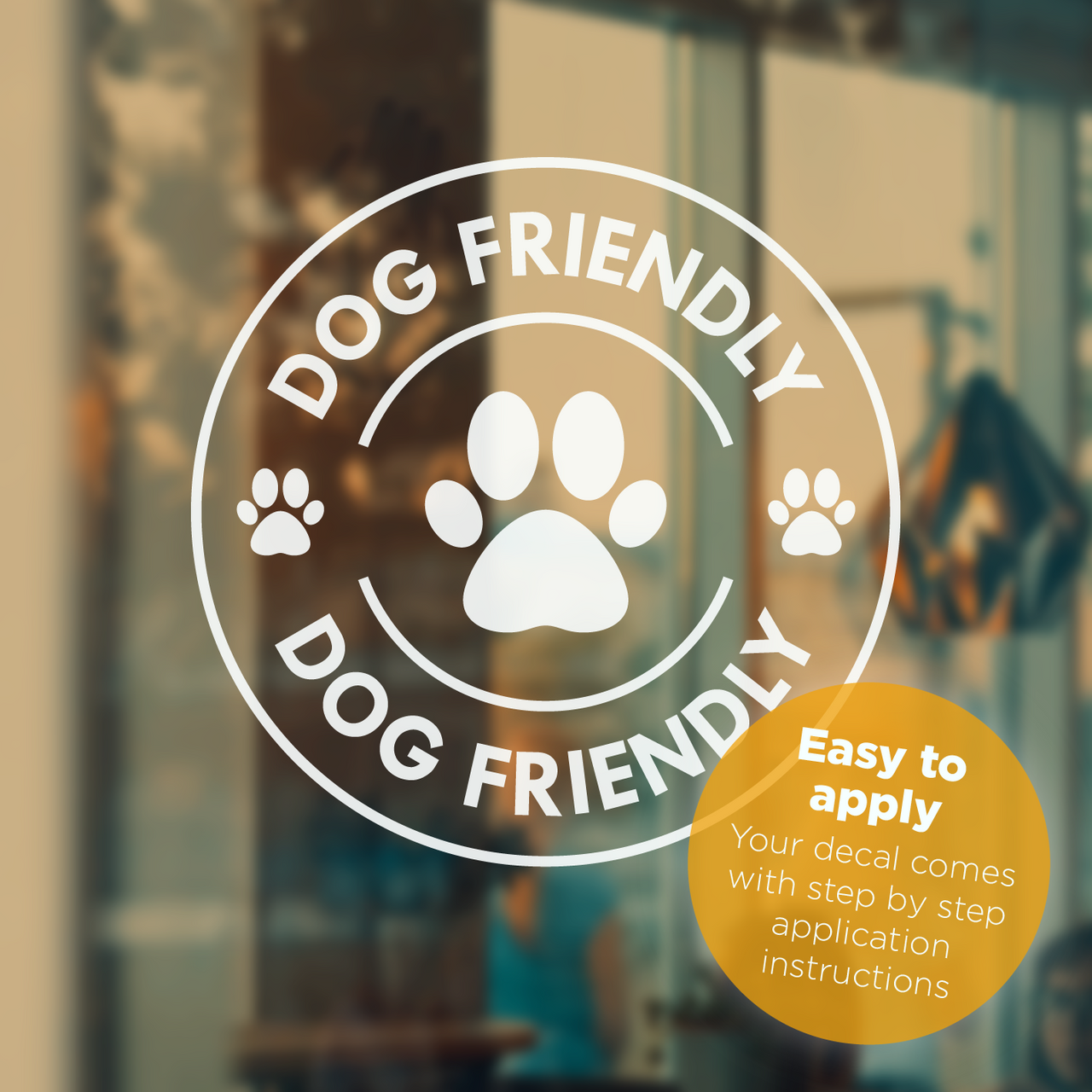 DOG FRIENDLY - Business Shop Decal