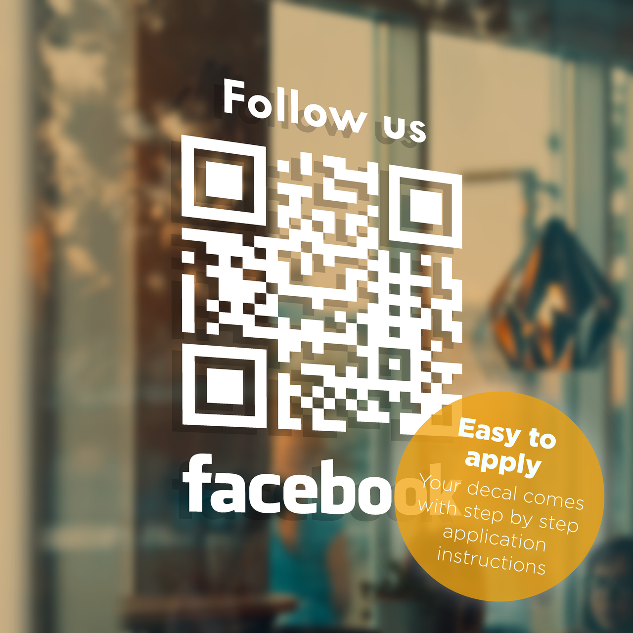 Facebook QR Code Decal Sticker